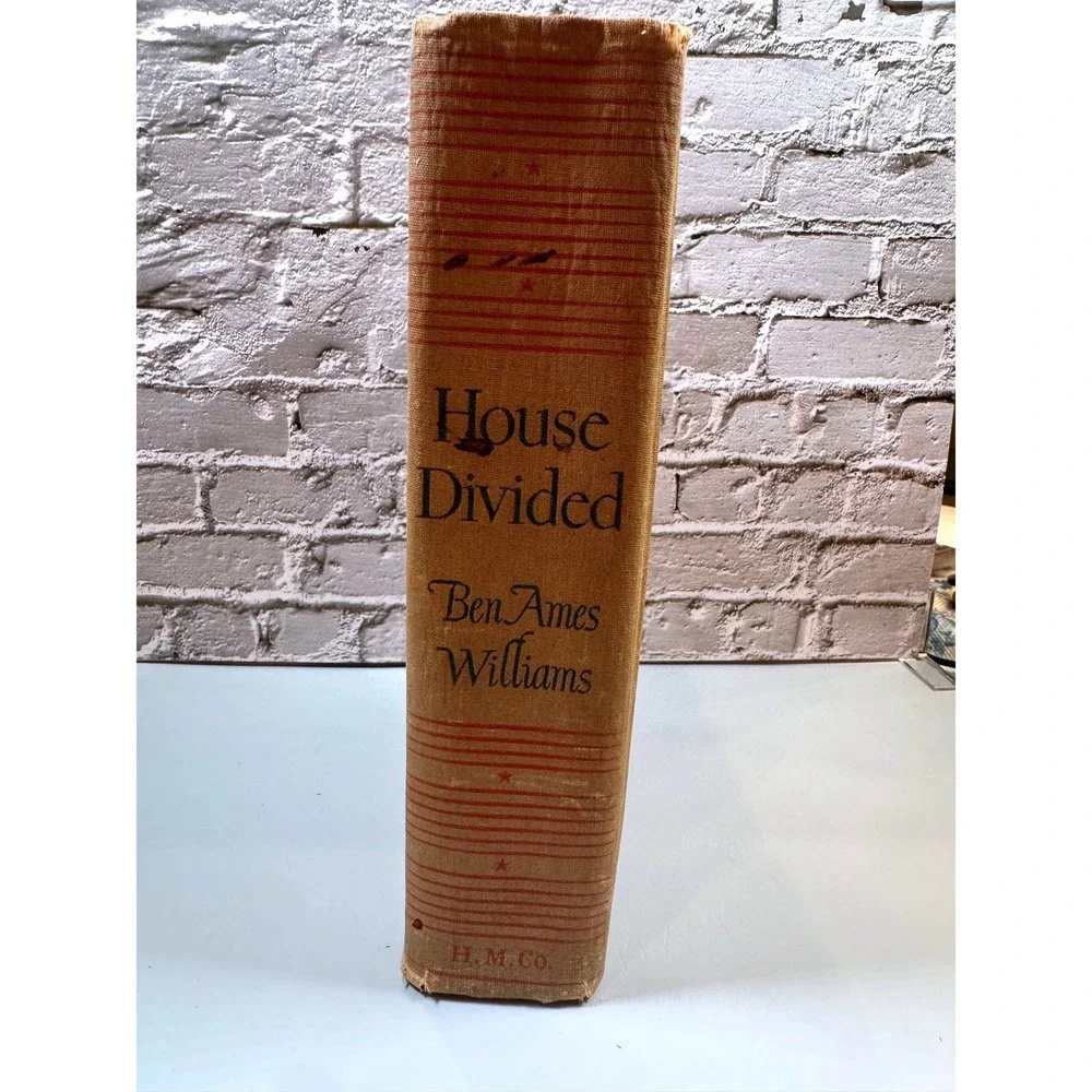 Vintage House Divided Ben Ames Williams '47 Hardcover Civil War Historical Novel